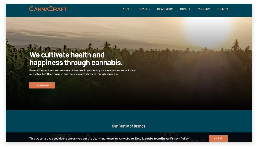 Screenshot of Cannacraft